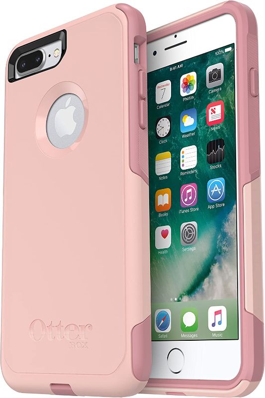 Photo 1 of OtterBox COMMUTER SERIES Case for iPhone 8 & iPhone 7 - Frustrations Free Packaging - BALLET WAY (PINK SALT/BLUSH)
