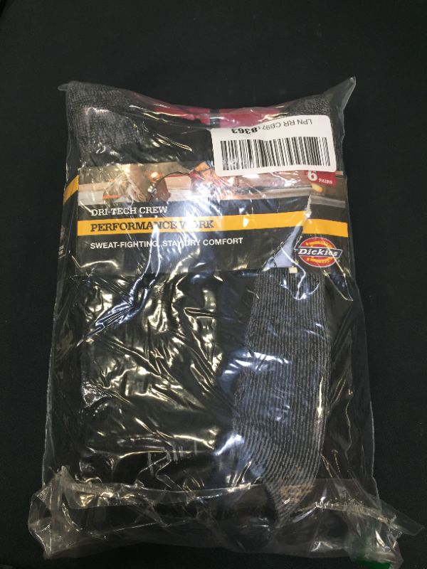 Photo 2 of Dickies Men's Dri-tech Moisture Control Crew Socks Multipack size 15-17 