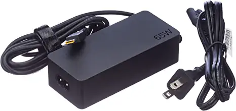 Photo 1 of Lenovo 65w USB Type C Ac Adapter 4X20M26268 With 2 Prong Power Cord Included, Black