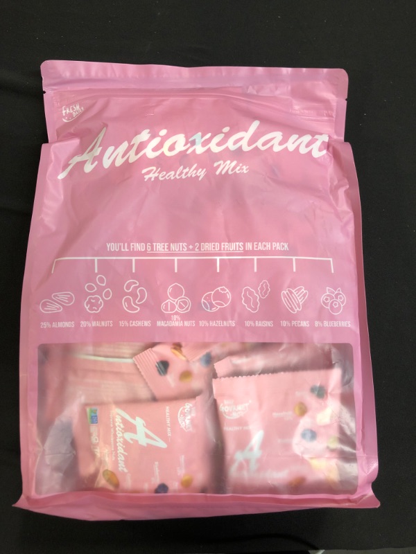 Photo 1 of Daily Gourmet Nuts - Antioxidant Mix / Healthy Trail mix Individual Packs/ Premium Nuts & Dry Fruit /Gluten-Free / Non-GMO / Nuts Individual Packs (24-50 Packs) / Office Snacks (EXP: 01/01/2023)