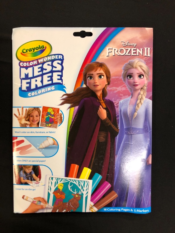 Photo 2 of Crayola Frozen Color Wonder Coloring Book & Markers, Mess Free Coloring, Gift for Kids, Age 3, 4, 5, 6 (Styles May Vary)