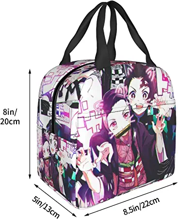 Photo 1 of Anime Lunch Bag Tote Bags Insulated Lunch Box Thermal Lunch Bag for Women Men Picnic Boating Beach Fishing Work