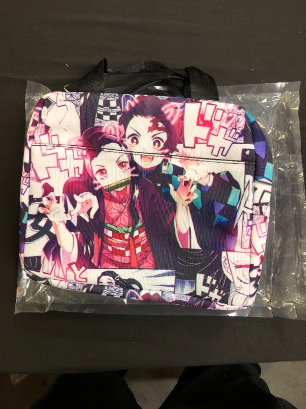 Photo 1 of Anime Lunch Bag Tote Bags Insulated Lunch Box Thermal Lunch Bag for Women Men Picnic Boating Beach Fishing Work