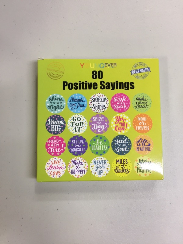 Photo 2 of Youngever 80 Pack Confetti Positive Sayings Accents 6 Inch