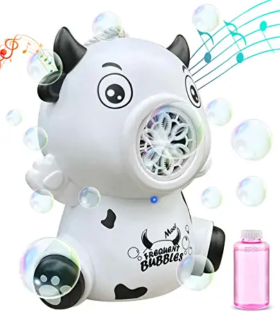 Photo 1 of Bubble Machine for Kids, Kimiangel Toys Automatic Bubble Blower with Solutions for Toddlers 3 4 5 6 Girls Birthday Gifts Weeding Party