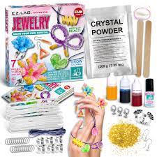 Photo 1 of Crystal Grow Jewelry Making Kit for Girls, FunKidz Crystal Growing Kit for Kids Fun Science Experiment Kits
