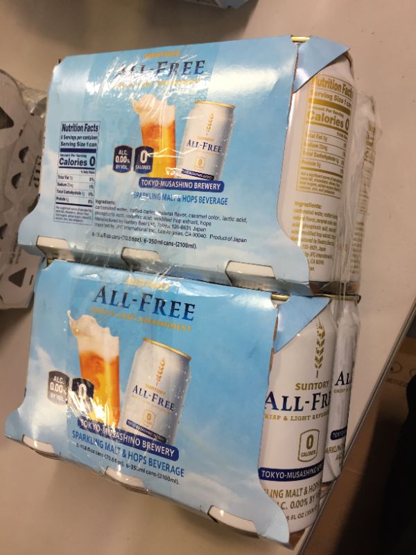 Photo 2 of 2pack Suntory ALL-FREE, Beer-Alternative, Non Alcohol,12pcs , Ultra-Light, Ultra-Crisp, Ultra-Refreshing, 0.00% ALC. and 0 Calories (11.8 fl oz) from