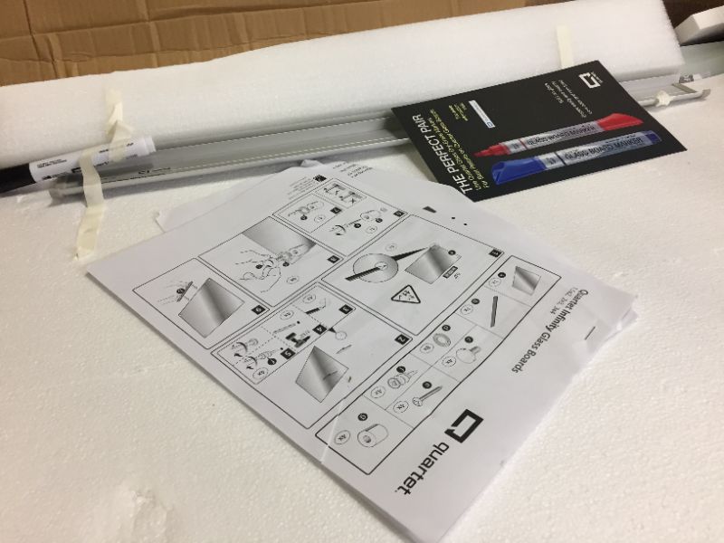 Photo 5 of Quartet Infinity Magnetic Glass Marker Boards, White Surface, 3' x 2'