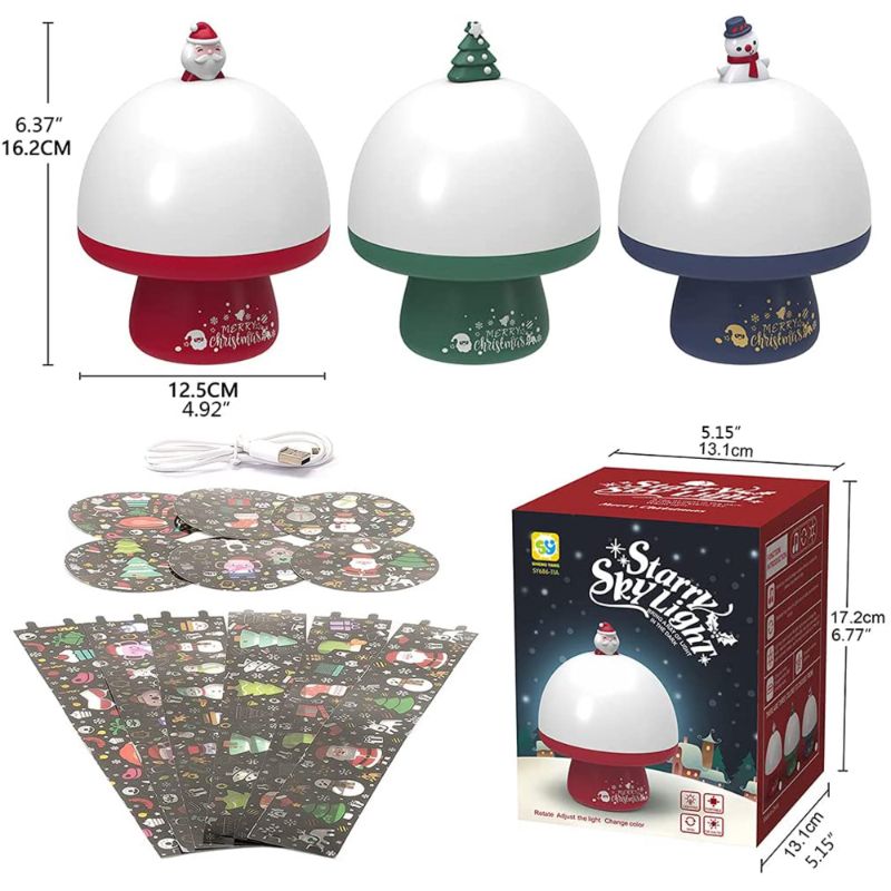 Photo 1 of Christmas Starry Sky Projector, Night Light Snowman USB Rechargeable Rotatable Projection Lamp Music
