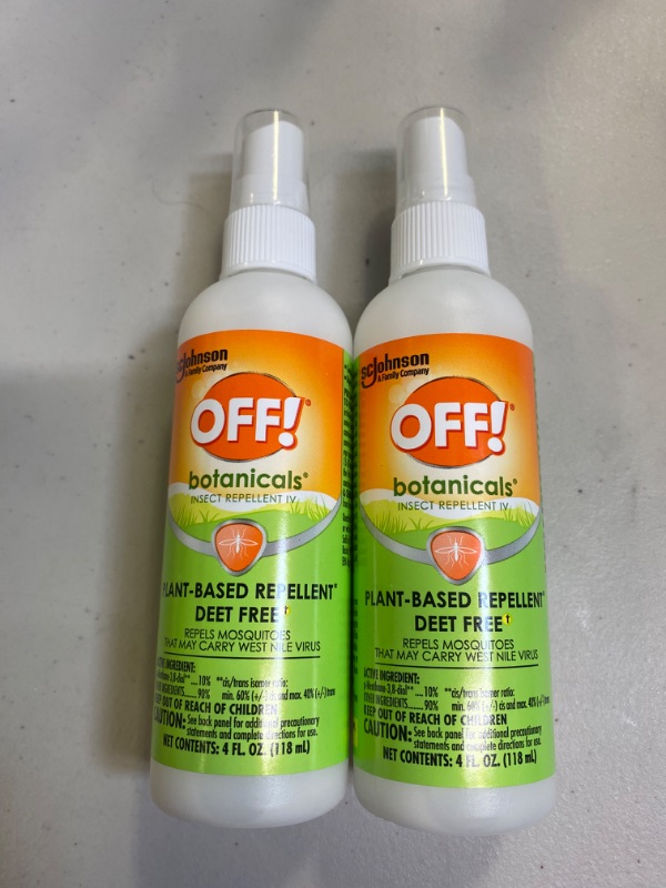 Photo 1 of 2COUNT of OFF Botanicals Insect Repellent IV Plant Based Deet Free 4 oz ea.