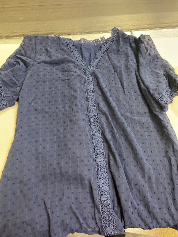 Photo 2 of Astylish Womens Lace V Neck Tunic Tank Tops Casual Sleeveless Shirt Blouse. size xl 
