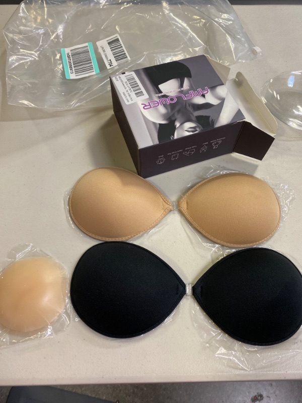 Photo 1 of AMFLOWER Adhesive Bra Sticky Bra for Women with Silicone Nipple Covers. SIZE A 
