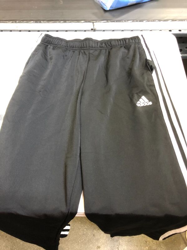 Photo 2 of adidas Men's Essentials Warm-Up Open Hem 3-Stripes Tracksuit Bottoms. SIZE UNKNOWN, LOOKS L