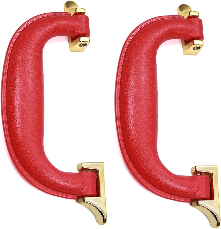 Photo 1 of Yinpecly Luggage Trunk Part Suitcase Side Carrying Pull Handle Plastic Handle for Luggage Handle Suitcase Handle 2Pcs Red 5.11" x 0.55" x 2.36" (LxWxH)
