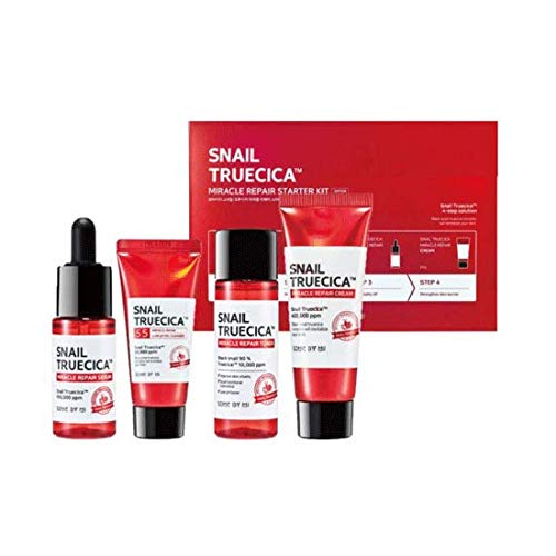 Photo 1 of [SOME BY MI] Snail Truecica Miracle Repair Starter Kit (Gel Cleanser 30ml+Toner 30ml+Serum 10ml+Cream 20g)
