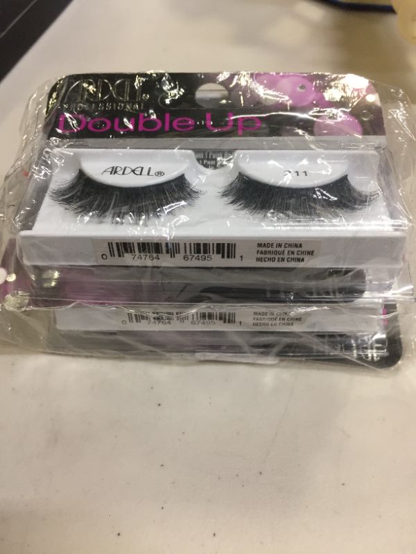 Photo 2 of Ardell False Eyelashes Double up 211, Delicate Feminine Aura effect, 4 pack
