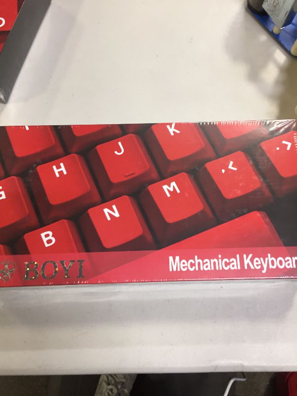 Photo 2 of BOYI Wired 60% Mechanical Gaming Keyboard,Mini RGB Cherry MX Switch PBT Keycaps NKRO Programmable Type-C Keyboard for Gaming and Working (Black Red Rose Color,Cherry MX Red Switch)
