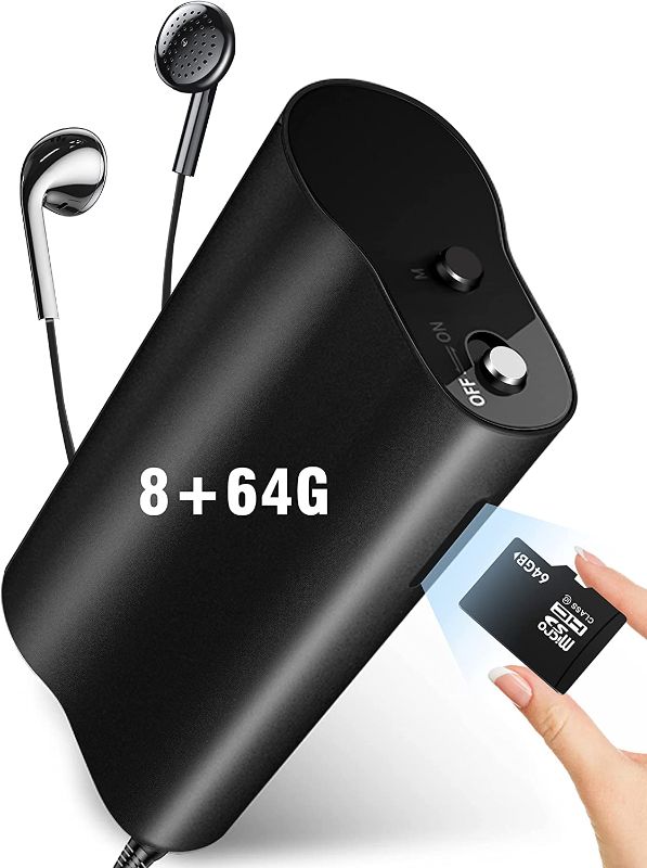 Photo 1 of 8+64GB Voice Recorders,Strong Magnetic Voice Activated Recorder,2800mAh-500Hours Battery Time Portable Audio Recorder with Noise Reduction,OTG,TF Card for Lectures,Meetings,Interviews
