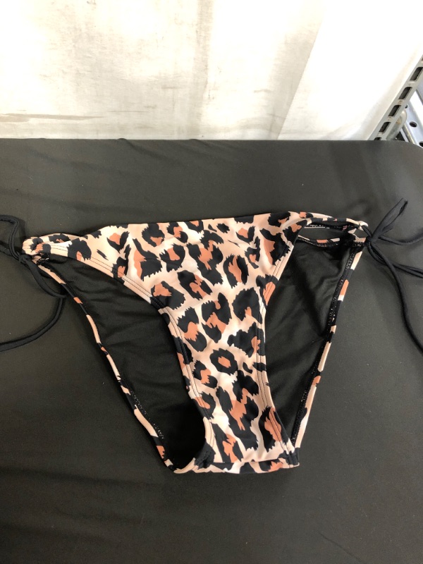 Photo 3 of Aleumdr Women 2 Piece Blouson Printed Strappy Criss Cross Back Tankini Top with Bikini Bottom Bathing Suits, SIZE L 
