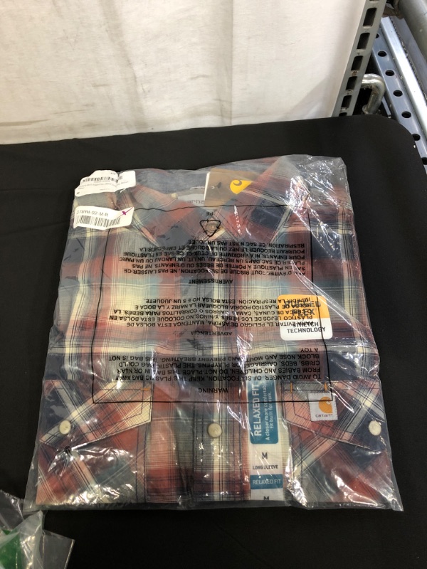 Photo 1 of Carhartt Men's Rugged Flex Bozeman Long Sleeve Shirt, SIZE M 