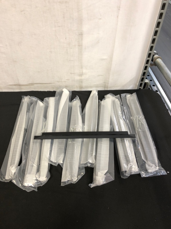 Photo 1 of 10 Pack Peaha Kitchen Cabinet Handles Black Edge Pull - PH7024BK192 Black Finger Pull 7 1/2 Inch Dresser Drawer Pulls Aluminum Alloy Kitchen Cabinet Hardware (1 IS OUT OF PACKAGING AND IS MISSING THE HARDWARE)
