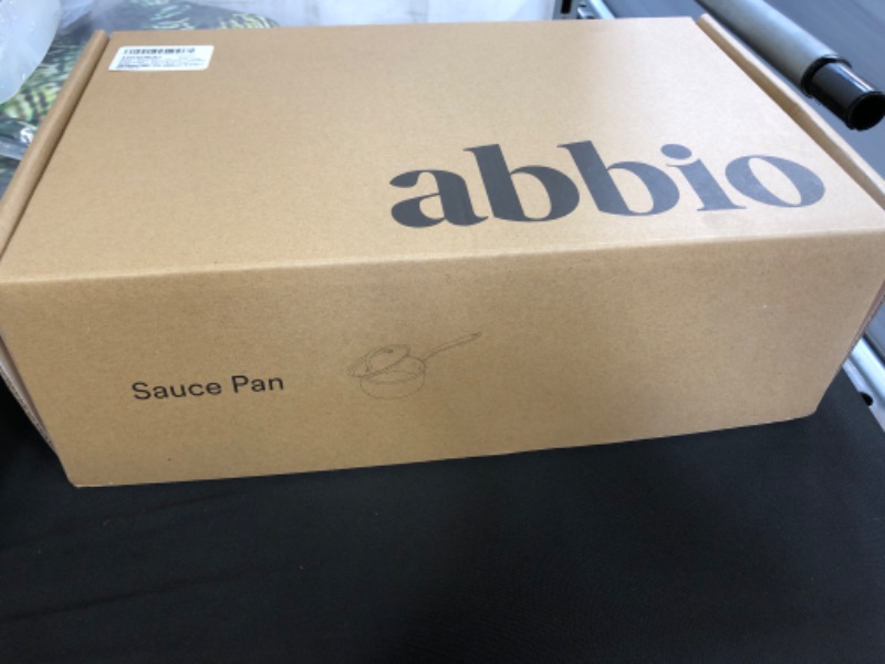 Photo 2 of Abbio Sauce Pan + Lid, 2-Quart Capacity, 7” Diameter, Stainless Steel, Fully Clad Cookware, Induction Ready Pot, Oven & Dishwasher Safe, PFOA Free, Non Toxic, Stay Cool Handle
 ++FACTORY PACKAGED++