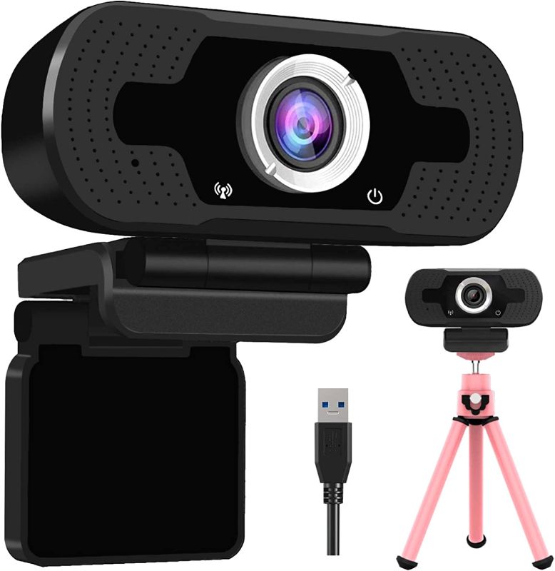 Photo 1 of 1080P Webcam with Microphone, Selfches HD Webcam with Mic for PC Desktop & Laptop USB Web Camera Plug and Play for YouTube/Conference/Gaming/Online Classes (B)
, FACTORY SEALED 