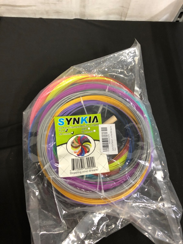 Photo 2 of 20 Bright Colors 1.75mm 3D Pen PLA Filament Refill, Each Color 10feet, Total 150 Feet 3D Pen/3D Printer PLA Sample Pack, Compatible with MYNT3D / SCRIB3D Printing Pen