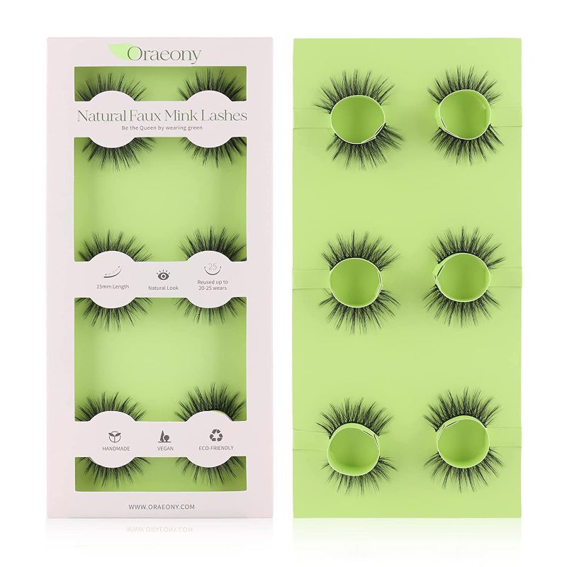 Photo 1 of 2PC LOT, False Eyelashes, 6 Pairs Multi-Layered Faux Mink Lashes DV28, False Eyelashes, 6 Pairs Multi-Layered Faux Mink Lashes DV19
