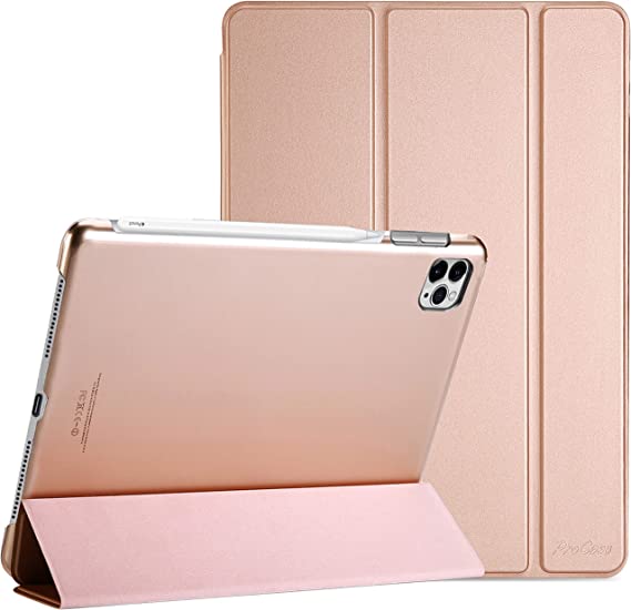 Photo 1 of ZEOX CASE FOR IPAD PRO 12- FOLIO STAND CASE- GOLD 