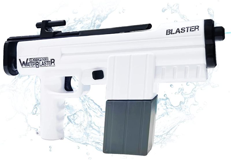 Photo 1 of Electric Water Squirt Guns, Battery Operated Automatic Water Guns for Kids & Adults, 375CC High Capacity/ 22 Ft Shooting Range, Super Water Blaster Soaker Squirter Toys, Summer Outdoor Water Fighting.
