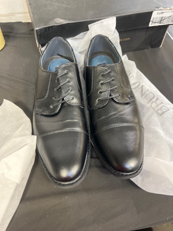 Photo 2 of Bruno Marc Men's Leather Lined Dress Oxfords Shoes, SIZE 10 (ITEM HAS CREASES)