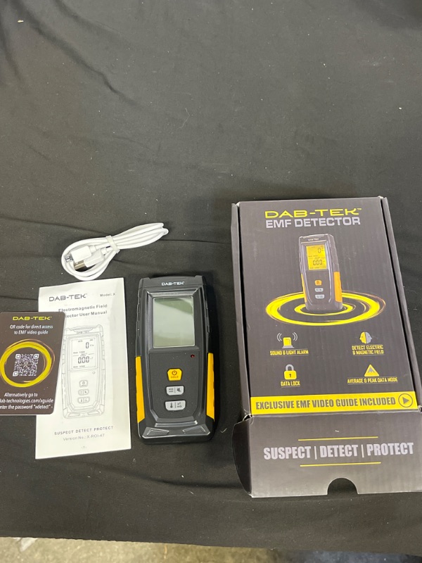 Photo 2 of 3-in-1 DAB-TEK EMF Meter - EMF Detector, Easy-to-use Radiation Detector for Detecting EMF. This Rechargeable EMF Reader can act as a Ghost Detector
