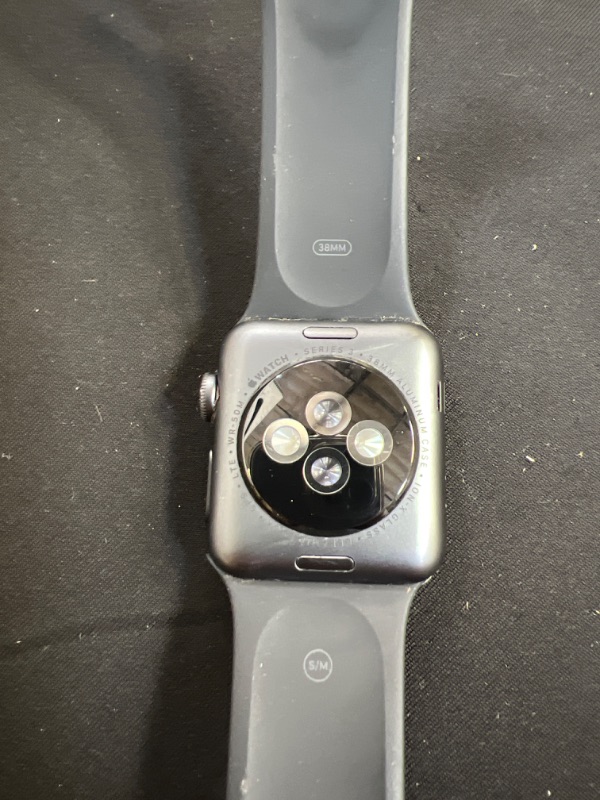 Photo 5 of Apple Watch Series 3 GPS Space Gray - 42mm - Black Sport Band, ( ITEM IS LOCKED. DOES NOT COME WITH BOX OR CHARGER. THE FACE HAS SCRATCHES)