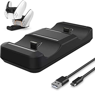 Photo 1 of PS5 Controller Charger, Vergissm Playstation 5 / PS5 Controller USB Charging Docking Station Stand for Sony PS5 Controller
