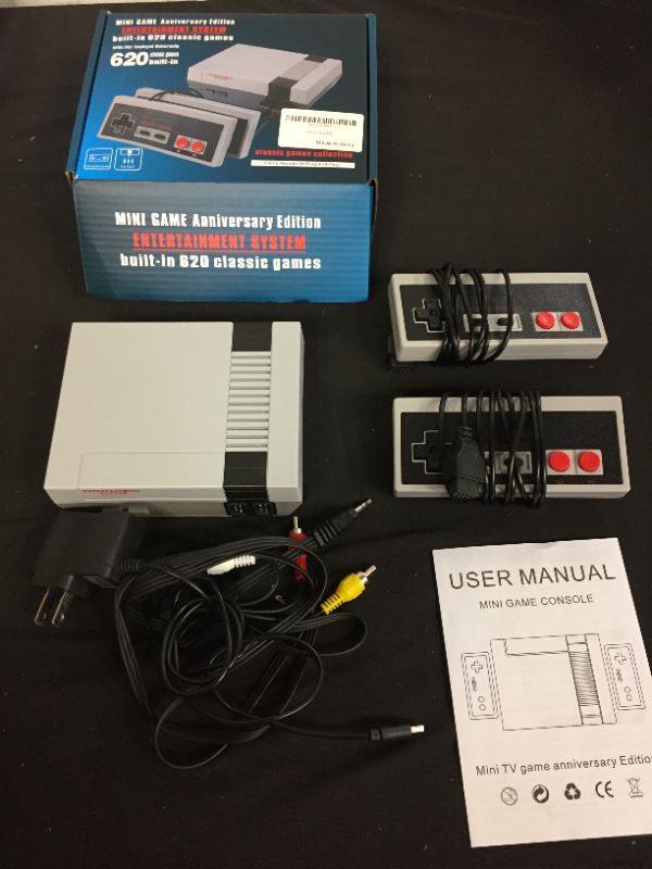 Photo 2 of Retro Game Console,Classic NES Mini Console with Built-in 620 NES Classic Edition Games and 2 Controllers,AV Output Video Games for Kids and Adults as Gifts.