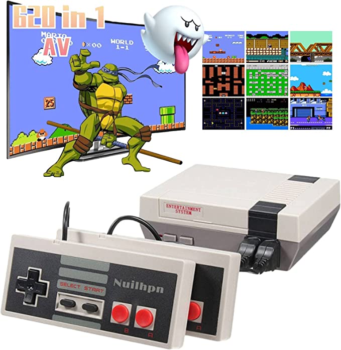 Photo 1 of Retro Game Console,Classic NES Mini Console with Built-in 620 NES Classic Edition Games and 2 Controllers,AV Output Video Games for Kids and Adults as Gifts.