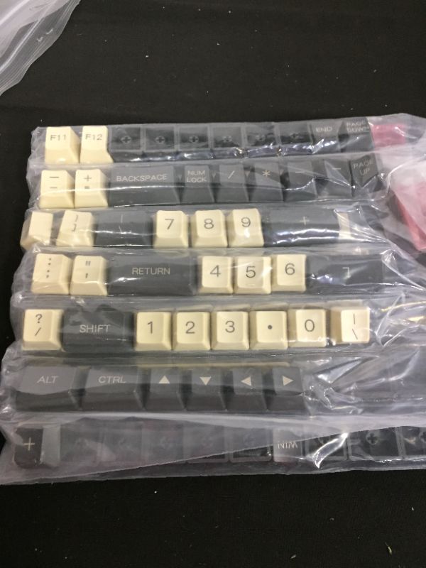 Photo 2 of YMDK 96 84 ANSI ISO Keyset OEM Profile Thick PBT Keycap Set for Cherry MX Mechanical Keyboard YMD96 RS96 KBD75 YMD75 FC980M (Gray Beige)(Only Keycap)