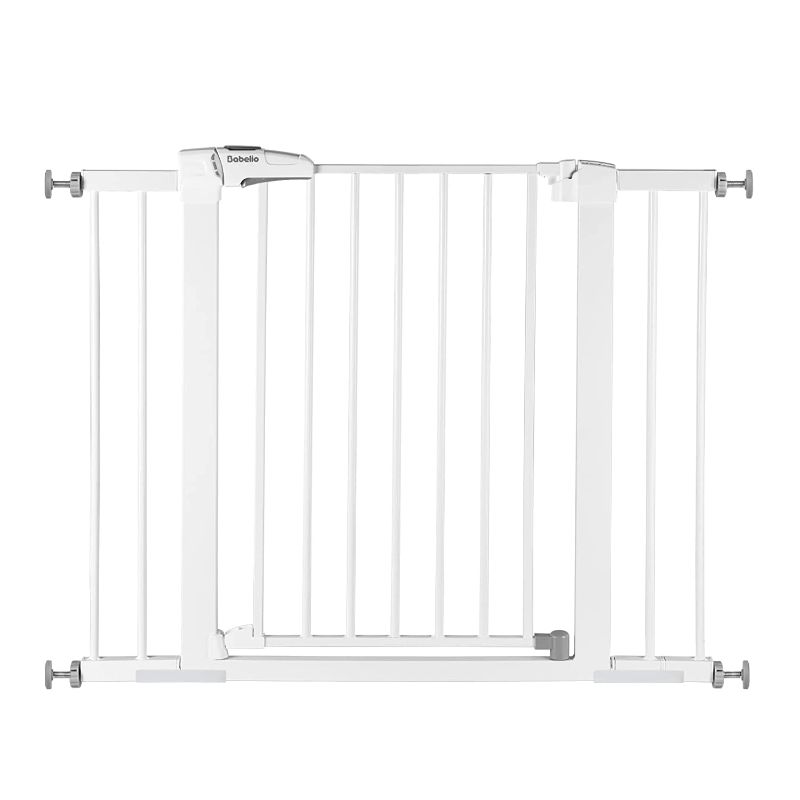 Photo 1 of Babelio Baby Gate for Doorways and Stairs, 26-40 inches Dog/Puppy Gate, Easy Install, Pressure Mounted, No Drilling, fits for Narrow and Wide Doorways, Safety Gate w/Door for Child and Pets