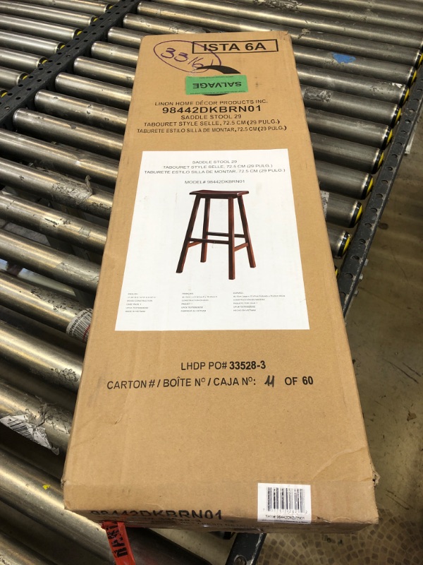 Photo 2 of 29" Saddle Bar Stool-espresso