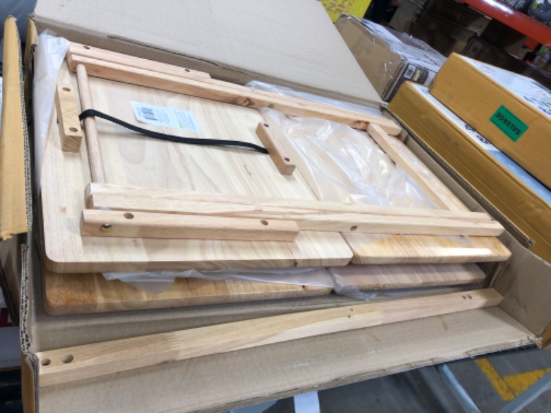 Photo 2 of 5pc TV Tray Set Wood - Plastic Dev Group

