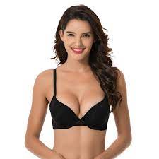 Photo 1 of Curve Muse Womens Plus Size Perfect Shape Add 1 Cup Push Up Underwire Tshirt Bra. 38DDD
