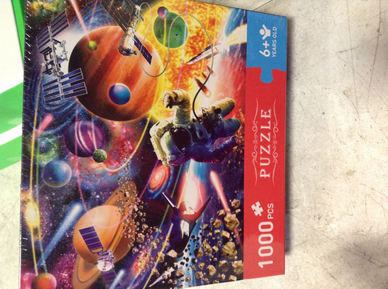 Photo 1 of Garlictoys Adult Jigsaw Puzzle 1000 Pieces Jigsaw Puzzle Hard Large Starry Sky Decompression Bright Adult Toys Challenge Magical Young Friends Family Fun Games Toy Gifts---factory sealed