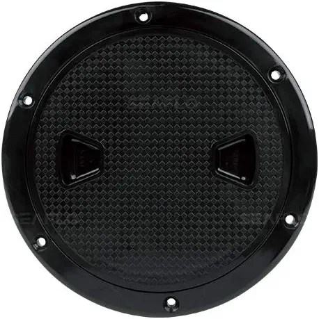 Photo 1 of SEA FLO 4" - 8" Black Circular Non Slip Inspection Hatch w/Detachable Cover---factory sealed