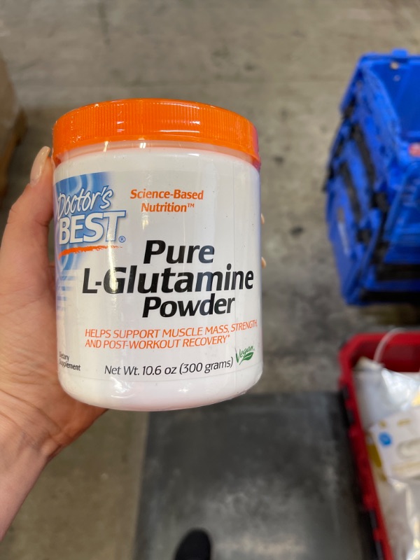 Photo 2 of Doctor's Best Pure L-Glutamine, Non-GMO, Gluten Free, Soy Free, Vegan, 300 Grams EXP 02/24