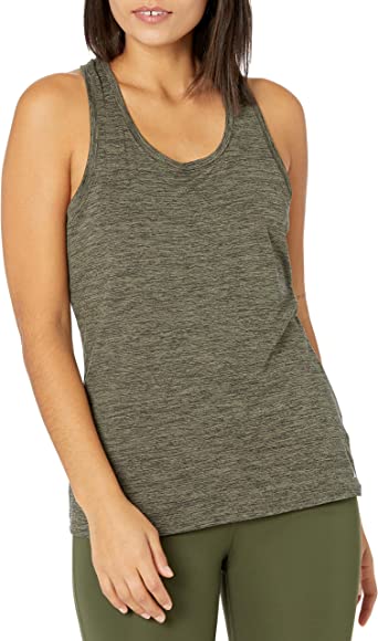 Photo 1 of Amazon Essentials Women's Tech Stretch Relaxed-Fit Racerback Tank Top (Available in Plus Size), Pack of 2  -- Size Small --
