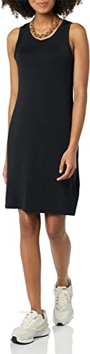 Photo 1 of Daily Ritual Women's Lightweight Jersey Slim-Fit Tank Mini Dress SIZE M, BLACK
