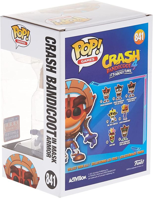 Photo 4 of Crash Bandicoot - Crash in Mask Armor Pop! Vinyl Summer Convention 2021
