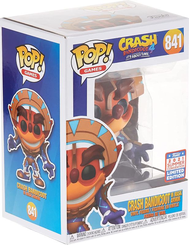 Photo 3 of Crash Bandicoot - Crash in Mask Armor Pop! Vinyl Summer Convention 2021
