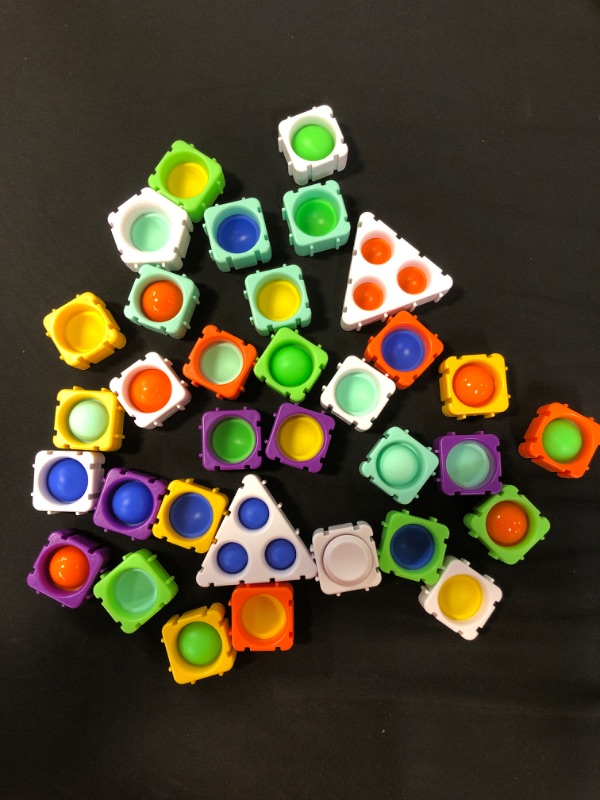 Photo 3 of 33 PIECE POP PUSH BUILDING BLOCKS (photo used as reference)